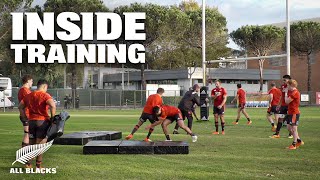 EXCLUSIVE Inside All Blacks Training Rome [upl. by Aimak]