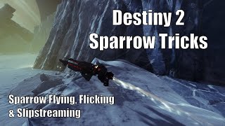 How to do Sparrow Tricks in Destiny 2 Sparrow Flying Flicking and Slipstreaming [upl. by Richelle]