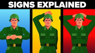 Military  Army Hand Signs Explained Signals amp What Do They Mean [upl. by Auqinihs]