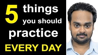 5 Things to Practice Every Day to Improve Your English  Better Communication Skills  Become Fluent [upl. by Latini448]