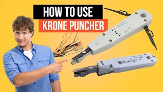 How To Use Krone Punch Down Tool Shorts [upl. by Niwrek]