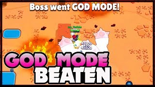 Beating God Mode  Insane IV beaten LIVE  Boss Fight in Brawl Stars [upl. by Carlota]