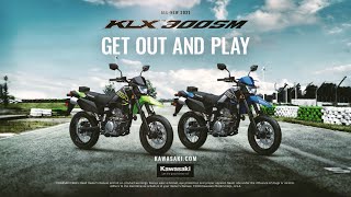 AllNew 2021 KLX300SM Supermoto Motorcycle Product Walk Around [upl. by Anastasia494]