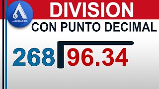 DIVISIÓN CON PUNTO DECIMAL Nivel Secundaria [upl. by Longley823]