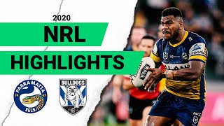 Eels v Bulldogs Match Highlights  Round 1  NRL 2020  National Rugby League [upl. by Farly]