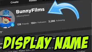 ROBLOX Display Name Tutorial [upl. by Harlene775]