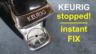 How to Fix ● KEURIG Coffee Maker that Stopped or Slow Brewing [upl. by Oyr850]