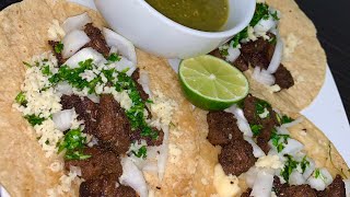 TACO TUESDAY🌮  How To Make Steak Tacos At Home  Authentic Mexican Style [upl. by Sakul107]