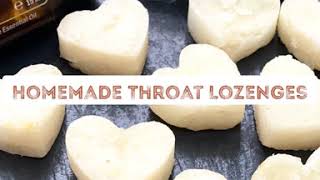 How to Make Homemade Throat Lozenges  Cough Drops  Lemon Ginger Thyme for Sore Throat amp Chest [upl. by Eissen]