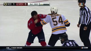 Adam McQuaid vs TJ Oshie Oct 2 2015 [upl. by Sunil834]