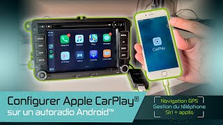 Test  Configuration Apple Carplay sur un autoradio Android [upl. by Llehcsreh782]