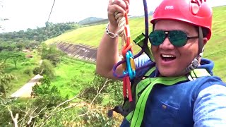 Longest zipline experience in Wayanad  Visit to the Banasura Sagar Dam  glendale jungle cottage [upl. by Elcin768]