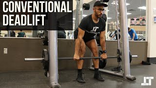 How To Smith Machine Conventional Deadlift [upl. by Clarise964]