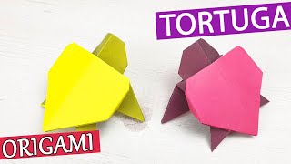 🐢 TORTUGA de papel FÁCIL– Origami paso a paso [upl. by Tamqrah]