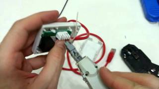 How to wire an RJ45 outlet How to use punch down tool Punch Down LSA tool [upl. by Eitsirk]