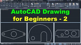 AutoCAD Drawing Tutorial for Beginners  2 [upl. by Ainoval]