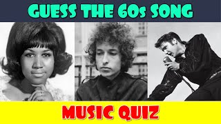 Guess the 60s Song Music Quiz [upl. by Bazar]