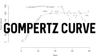 Gompertz Curve in R  Tumor Growth Example [upl. by Adnah443]