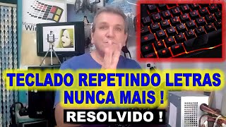 Teclado Repetindo Letras Saiba Como Resolver [upl. by Rodablas]