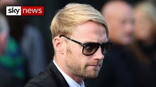 Ronan Keating pays tribute at Stephen Gatelys funeral [upl. by Ennairak357]