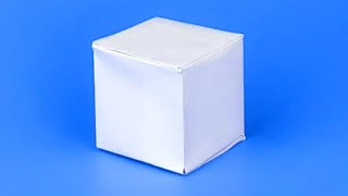 How to make a Paper 3D Cube with a4 paper  New Way [upl. by Etnoval]