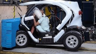 Renault Twizy CRASH TEST [upl. by Haleehs]