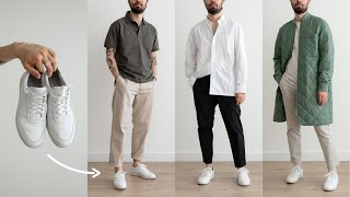 10 Ways To Style White Sneakers [upl. by Nort]