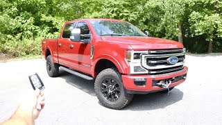 2022 Ford F250 SuperDuty Platinum Tremor Start Up Test Drive Walkaround POV and Review [upl. by Lymann]