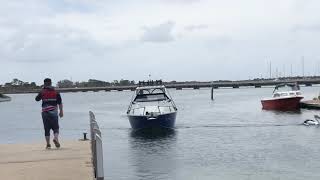 Barcrusher 670C launching Queenscliff [upl. by Yerrok]