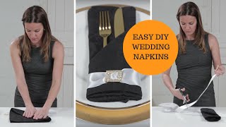 Easy DIY Wedding Napkin Rings [upl. by Tini]