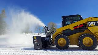 Cat® Standard Flow SR121 Snow Blower at Work [upl. by Ludovick859]