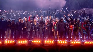 STORMZY  HEAVY IS THE HEAD MEDLEY amp ANYBODY feat BURNA BOY amp TIANA MAJOR9 LIVE AT THE BRITs 2020 [upl. by Etteraj]