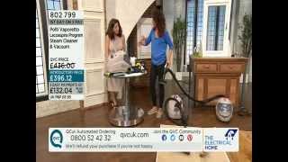 Polti Vaporetto Lecoaspira Steam Cleaner amp Vacuum Demonstration QVC UK [upl. by Ettenig]