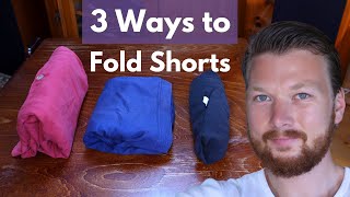 How to Fold Shorts Quick and SpaceSaving Methods [upl. by Ynned]