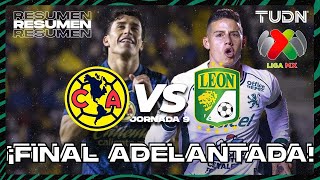 HIGHLIGHTS  América vs León  Liga Mx  CL2025 J9  TUDN [upl. by Aubin380]