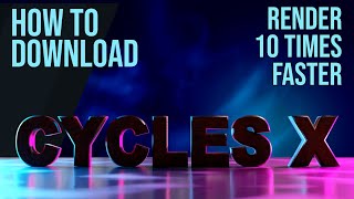 How to Download amp Run CYCLES X in 1 Minute [upl. by Pul548]