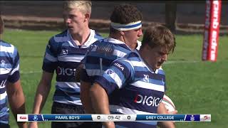 Premier Interschools Rugby 2021  Paarl Boys High vs Grey College [upl. by Paris]