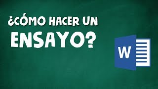 CÓMO HACER UN ENSAYO ACADÉMICO [upl. by Rodolfo]