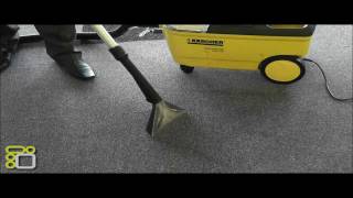 Karcher Carpet Cleaner PUZZI 100 Demonstration [upl. by Dnalro]