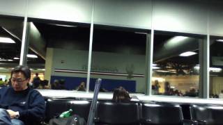 Raw footage  St Louis airport tornado hitting concourse C10 [upl. by Ervine829]