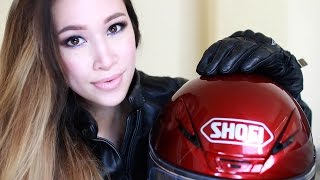 Motorcycle Makeup for Full Face Helmets  Heycheri [upl. by Lanos]