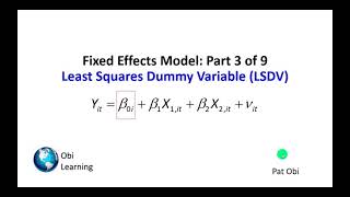 Panel Data Regression 3of9 – Fixed Effects LSDV [upl. by Anica731]