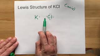 Draw the Lewis Structure of KCl potassium chloride [upl. by Digirb818]