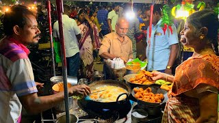 MADURAI STREET FOOD India  Tamil Nadus delicious SOUTH INDIAN food  Banana leaf  street food [upl. by Lalat684]