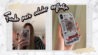 CÓMO HACER FUNDA PARA CELULAR AESTHETIC DIY 🤍✨  Carolina Melliher [upl. by Bussey]