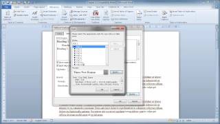 Microsoft Word  Heading formatting and table of contents [upl. by Dualc63]