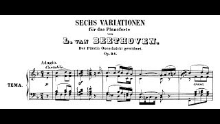 Beethoven 6 Variations on an Original Theme in F Major Op34 Mustonen Lortie Korstick [upl. by Mukul426]