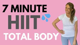 HIIT WORKOUT AT HOME  7 MINUTE WORKOUT FULL BODY  FITNESS CHANNEL WITH LUCY WYNDHAMREAD [upl. by Keir947]