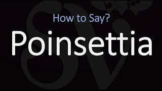 How to Pronounce Poinsettia CORRECTLY [upl. by Aryajay]