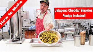 Jalapeno Cheese Smoked Sausage How to and Recipe Included for FREE [upl. by Joshuah]